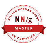 NN/g Master Certified Logo